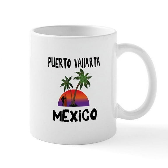 CafePress - Puerto Vallarta Mexico Mugs - 11 oz Ceramic Mug - Novelty Coffee Tea Cup