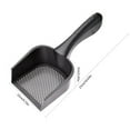 thumbnail image 2 of Cat Litter Shovel Reptile Glass Container Fine Sand Shovel Pet Poop Shovel Cat Shovel Small Sieve Shovel Cat Litter Shovel Pet Reptile Glass Container Bedding Garbage Cleaner Shovel Net Shovel (1 Piece, Black), 2 of 5