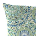 thumbnail image 6 of Jordan Manufacturing 16" x 16" Alonzo Fresco Blue and Green Medallion Square Outdoor Throw Pillow (2 Pack), 6 of 11