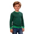 thumbnail image 3 of WOYY Toddler Boys Striped Long Sleeve T-Shirt Unisex Casual Crew Neck Tshirt, Sizes 3-14, 3 of 5