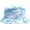 Sky Blue, variant on Spring Summer Women Bucket Hat Bright Tie Dye 6 Colors Thin Cotton Breathable Fisherman Hat for Men Outdoor Shade