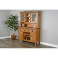 thumbnail image 2 of Pemberly Row 54" Farmhouse Wood Buffet and Hutch in Rustic Oak, 2 of 6