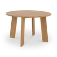 thumbnail image 2 of Moe's Home Collection Delta Round Outdoor Dining Table Natural Wood, 2 of 6