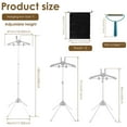 thumbnail image 2 of NUAHRHY Adjustable Garment Steamer Hanger Strong Load Capacity Easy to Install Clothes Steamer Stand Removable Rotatable Steamer Stand Rack for Steaming Clothes, 2 of 8