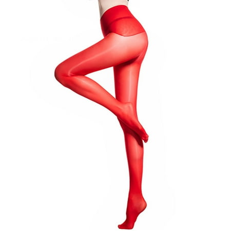 

Marsmo 1 x Women Fishnet No Traces Stockings High Pantyhose Tights Pantyhose Stockings Red