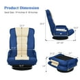 thumbnail image 4 of Giantex Reclining Folding Gaming Chair, Video Gaming Rocker w/5-Position Adjustable Backrest & 360 Degree Swivel Round Base, Padded Lazy Sofa Chair, 4 of 8