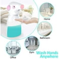 thumbnail image 4 of Automatic Hand Disinfectant Dispenser, Non-Contact 330 Ml Soap Dispenser With Infrared Sensor, 3 Foam Modes And Ipx3 Waterproof For Kitchen, Bathroom, Fitness Room, School, 4 of 7