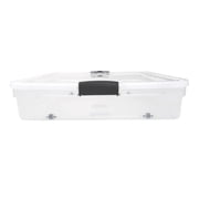 Homz Underbed Storage Container - Clear Plastic Latching Lid - 2 Pack, Clear