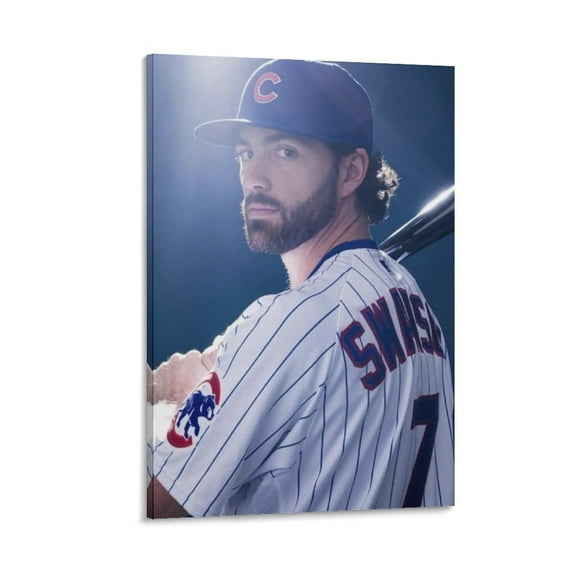 Dansby Swanson Canvas Poster Poster Cool Artworks Painting Wall Art Canvas Prints Hanging Picture Home Decor Posters Gift 12x18inch(30x45cm)