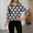 Gray polka dot blouse for women a1, variant on thefmos Women's Fall Winter Long Sleeve Polka Dot Blouse Collared Casual Basic Tops Dressy Trendy Office Work Cute Loose Pullover Shirts Holiday Vacation Fashion Clothes, Purple M