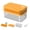 Orange, variant on Kitchen Ice Block Tray, 28 Press-Type Ice Trays, Homemade Ice Ball Chilly Ice Block Molds, Easy Press Out Pattern Flexible Ice Block Molds, Suitable for Freezers, Easy on Clearance