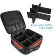 thumbnail image 4 of FORMRS Travel Makeup Bag Large Capacity Train Case Cosmetic Organizer with Adjustable Dividers, Mountains at Dawn, 4 of 8
