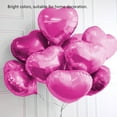 thumbnail image 3 of 10 globos de aluminio con forma de corazón de 25 cm para decoración de fiestas, bodas y cumpleaños (rosa rojo), 3 of 6
