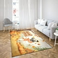 thumbnail image 4 of Welcome Fall Pug Cozy Autumn Field Pumpkins Golden Leaves Indoor Rug Dog Lover Gifts Carpet Living Bed Room Sofa Home Decor - 12013, 4 of 5