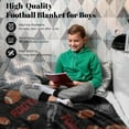 thumbnail image 3 of Football Blanket for Boys Men, Football Gifts for Boys Men, Soft Football Gift Blanket for Room Decor Bedding 50x60 in, 3 of 6