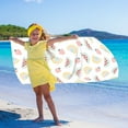 thumbnail image 5 of Clearance! Djunllk Beach Towel Oversized, Microfiber Water Absorbing Sandproof Beach Blanket, Quick Drying Double-Sided Printed Velvet Beach Towels, Multi-Purpose Beach Vacation Essentials, 5 of 7