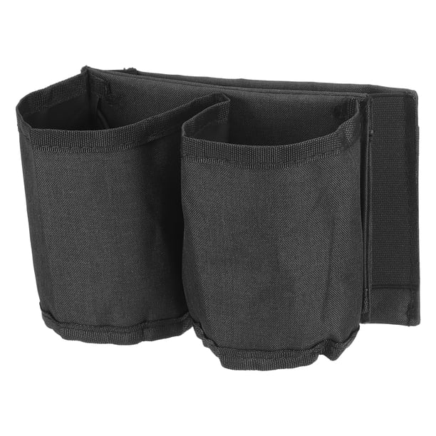 Soporte para taza de viaje Uxcell, portador de bebidas manos libres, accesorios para viajeros, negro
