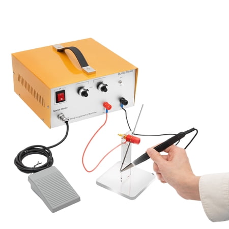 Anqidi 600W 80A Jewelry Spot Welder Electric Pulse Soldering Machine Gold Silver Jewelry Spot Welding Machine Jewelry Welder with Foot Switch