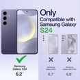 thumbnail image 2 of JETech Electroplated Case for Samsung Galaxy S24 6.2-Inch, Camera Lens Full Protection, Compatible with MagSafe Wireless Charging, Shockproof Soft TPU Phone Cover (Cobalt Violet), 2 of 7