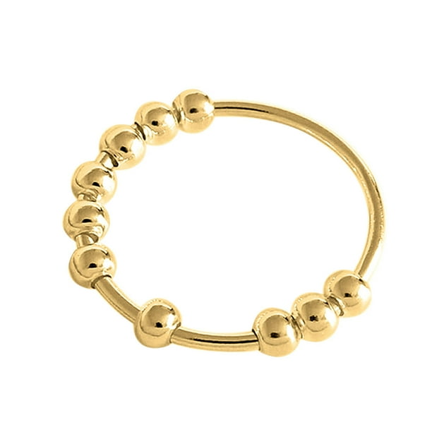 Anillo De Ansiedad Para Mujer, Anillo De Dedo Con Cuentas, Regalo Para Amigos Y Familiares Methold AP007447-09