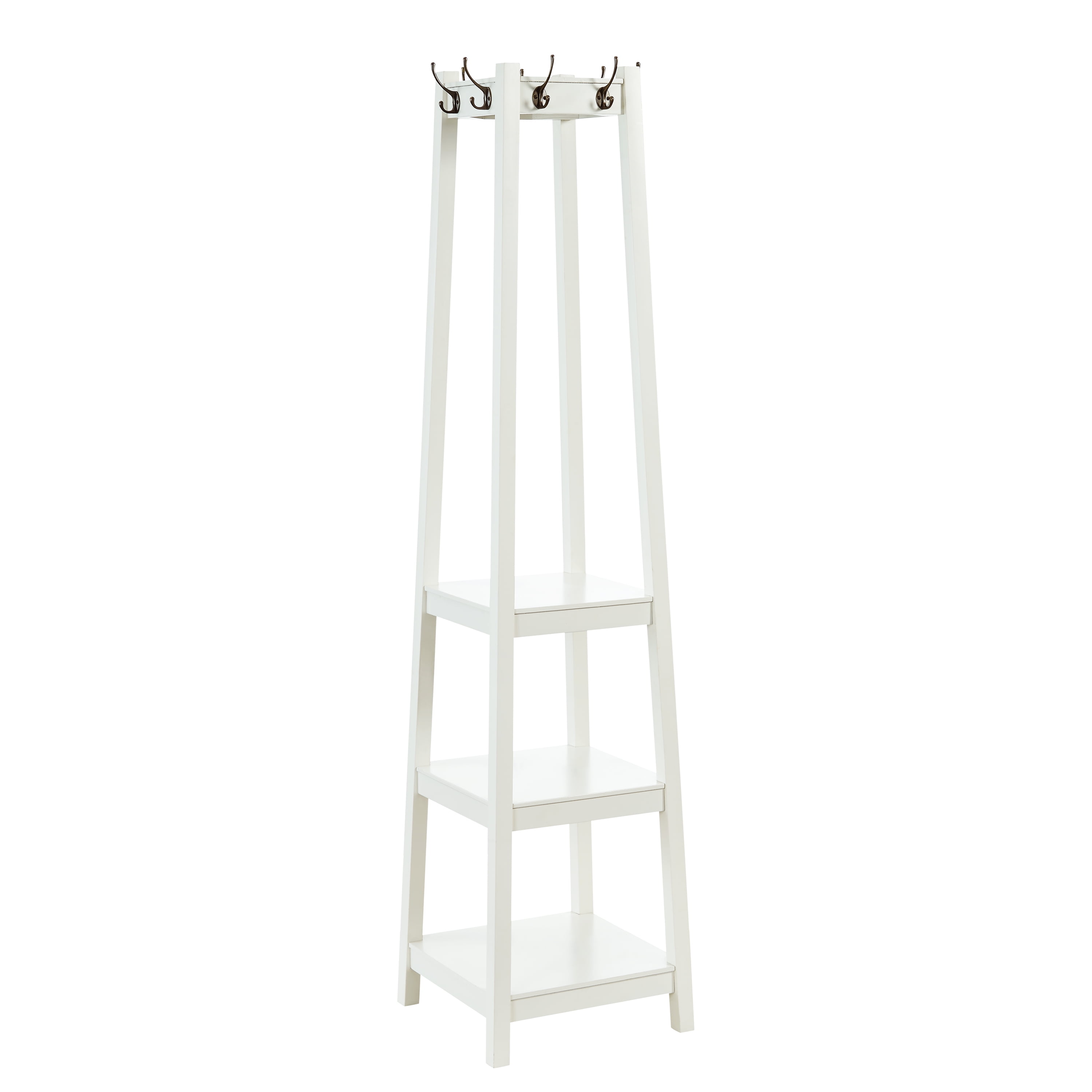 Helena 3Tier Tower Coat Rack, White