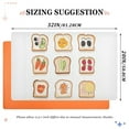 thumbnail image 6 of Yayeee Doormat for Indoor Entrance 32" x 20" Non Slippery Floor Rug, Various Toasts, 6 of 8