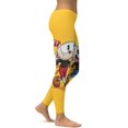 thumbnail image 2 of Cuphead Mugman Game Yoga Pants Women High Waisted Tummy Control Non See-Through Elastic Running Workout Yoga Leggings Pants, 2 of 7