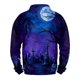 thumbnail image 3 of Sudadera con capucha de manga larga con estampado de telaraña de Halloween para hombre con diseño de castillo gótico espeluznante, 3 of 3