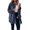 Navy, variant on Womens Soft Polar Fleece Jacket Casual Button Down Lapel Blouse Jackets Solid Color Long Sleeve Shirts Coat with Pockets Lighten Sales of the Day Navy M