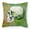 Green, variant on Day of the Dead Green Skull Fabric Decorative Pillow - Green - 14in. H x 3in. W x 14in. L