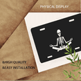 thumbnail image 3 of 1 Pcs Durable License Plate Covers & Frames, Skeleton in For Decorative Front, Waterproof For Decoration Aluminum License Plate Covers & Frames Cover For Men Women, 12" X 6", 3 of 6