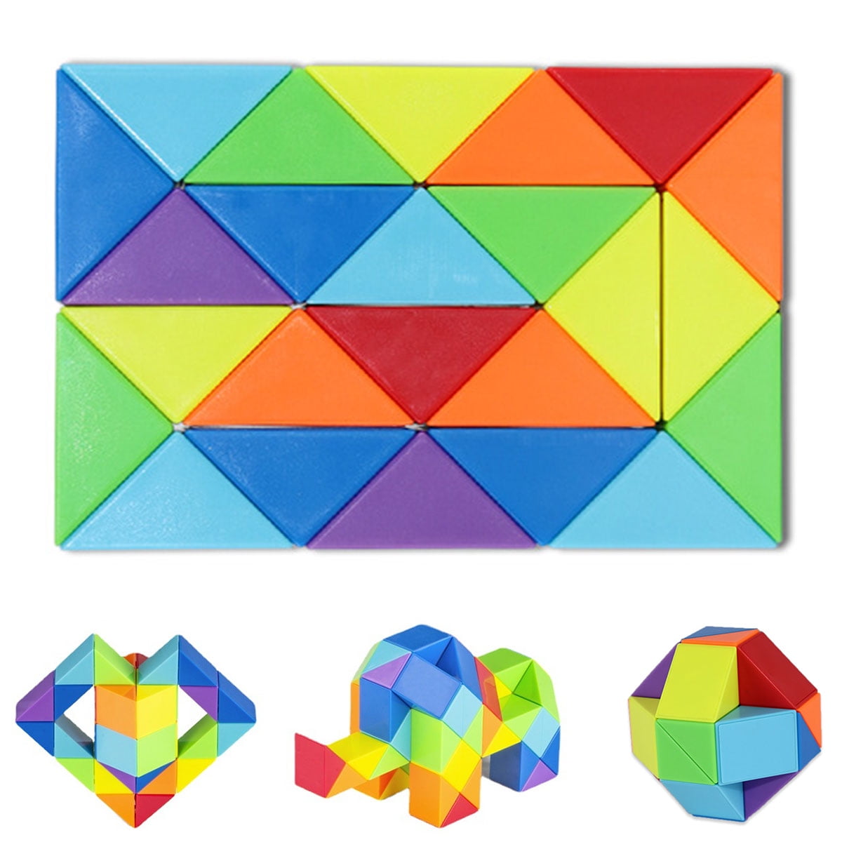 Dupashio Cube Twist Puzzle for 8+ Years Old Kids 24sections Snake
