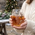 thumbnail image 6 of OCCOA Christmas Stemless Wine Glass 10oz Festive Holiday Printed Drinking Cup Clear Glass Tumbler for Table Party Home Decor Gift for Family Xmas Present, E, 6 of 6