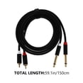 thumbnail image 2 of BRIGHTFUFU 1Set Microphone Audio Wire For Audio Enthusiasts Sound Transmission 15.7X0.2X0.2In, 2 of 7