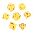 thumbnail image 2 of Juego de Dados Multifacéticos Sunnimix 7 Piezas Amarillo, 2 of 8