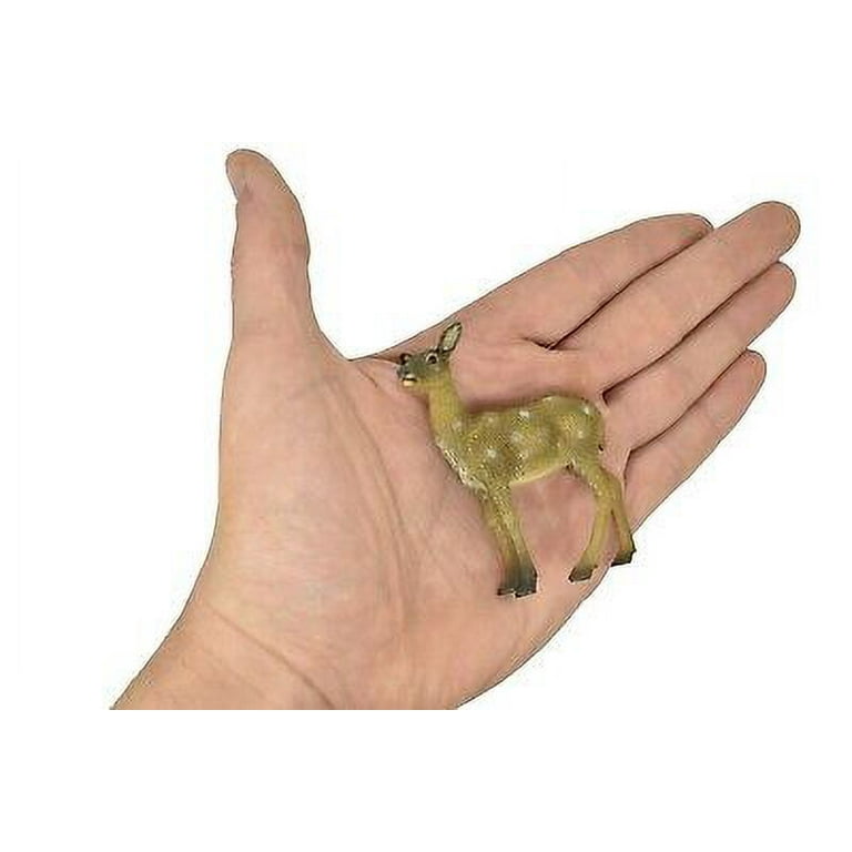 Deer, Red Fawn Realistic Toy Model Plastic Replica Animal, Kids
