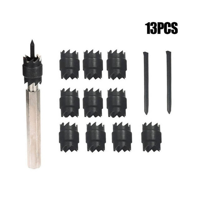 facefd 13Pcs 3/8 Pouces Outil de Foret de Suppression de Soudure par Points Rotatifs avec Remplacement