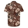 thumbnail image 4 of AHTJRT Stylish Men's Camouflage Print Button Down Short Sleeve Shirt Multicolor 2XL, 4 of 5