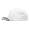 thumbnail image 3 of Decky 1047 6 Panel High Profile Structured Camo Snapback Hat-URB/White/White, 3 of 6