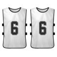 thumbnail image 4 of Tignapoo 6-Pack Adult Reversible Team Vests with Numbers 1-6 - Comfortable and Breathable for Sports Activities - Available in Various Colors and Sizes, 4 of 6
