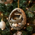 thumbnail image 1 of Granja Feliz Navidad Huevos de Navidad Animales Bebé Patos Dinosaurio Serpiente Huevos Adornos de Navidad Colgante de Árbol de Navidad, 1 of 6