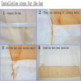 thumbnail image 2 of Estor romano de 1 pieza con trabillas, color amarillo, ancho x alto 140 x 155 cm, cortinas para cocina, transparentes, estor con trabillas, cortinas, voile moderno, 2 of 5