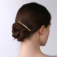 thumbnail image 2 of 10 Pieces 20 Teeth Fancy Diy Metal Wire Hair Clip Combs Metal Wire Hair Combs Wire Twist Wedding Veil Combs for Women (Gold)Gold (FMY), 2 of 5