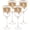 Red, variant on Lorren Home Trends Set of 4 Embellished 24K Gold Crystal Red Wine Goblets-Made In Italy