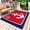 Red, variant on Nautical Anchor Outdoor Rug for Patio/Deck/Porch, Non-Slip Large Area Rug 5 x 8 Ft, Blue Red Coastal Ocean Beach Compass Indoor Outdoor Rugs Washable Area Rugs, Reversible Camping Rug Carpet Runner