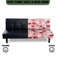 thumbnail image 5 of SCRAWLGOD Rabbit Love Heart Print Sofa Slipcover Without Armrest for Valentine's Day Stretch Soft Couch Slipcover Washable Non Slip Sofa Cover, 5 of 9