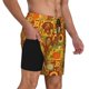 thumbnail image 2 of Balery Thanksgiving Day Bañador para hombre, shorts de playa de secado rápido con entrepierna y forro de compresión-X-Large, 2 of 6