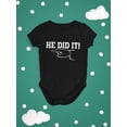 thumbnail image 3 of No, He Did It! Infant Bodysuit,  Newborn, 3 of 4