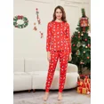 thumbnail image 5 of Conjunto de ropa navideña para la familia 2024 Conjuntos a juego Monos casuales suaves Pijamas lindos con estampado completo Traje de una pieza Mono, 5 of 5