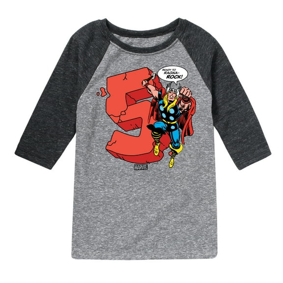 Marvel Thor - Birthday Five - Toddler and Youth Raglan